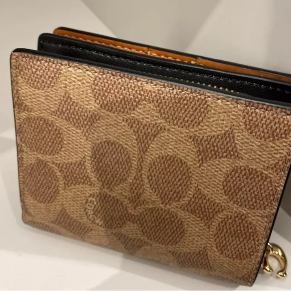 Coach Cosmic Coach Snap Wallet In Signature Canvas With Rexy Print in Tan - Picture 6 of 10